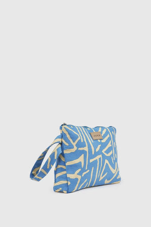 Pochette mare in cotone stampa astratta | Verde Fashion