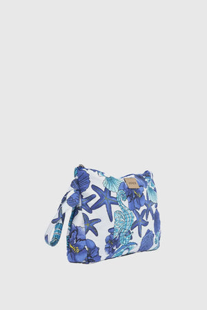 Pochette mare in cotone stampa marina | Verde Fashion