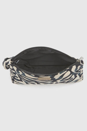 Pochette mare in cotone stampa astratta | Verde Fashion