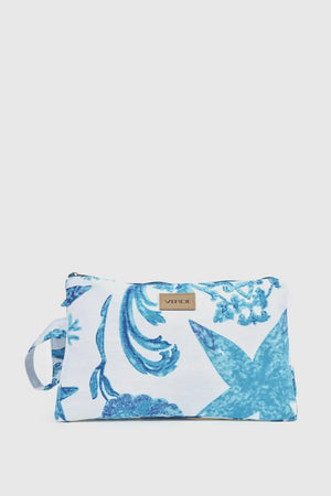 Pochette mare in cotone stampa marina | Verde Fashion