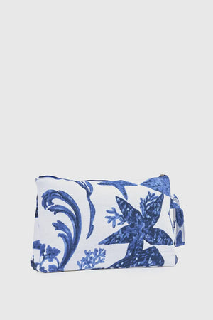 Pochette mare in cotone stampa marina | Verde Fashion