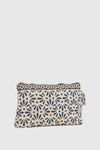 Pochette mare in cotone stampa a fiori | Verde Fashion