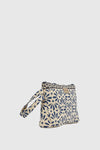 Pochette mare in cotone stampa a fiori | Verde Fashion