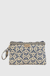 Pochette mare in cotone stampa a fiori | Verde Fashion