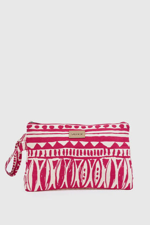 Pochette mare in cotone stampa etnica | Verde Fashion