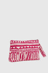 Pochette mare in cotone stampa etnica | Verde Fashion