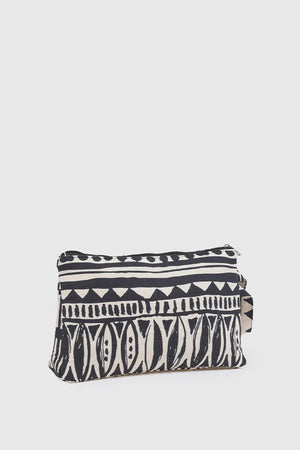 Pochette mare in cotone stampa etnica | Verde Fashion
