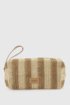 Pochette mare in paglia a righe | Verde Fashion