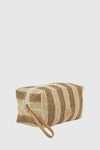 Pochette mare in paglia a righe | Verde Fashion