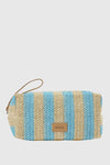 Pochette mare in paglia a righe | Verde Fashion
