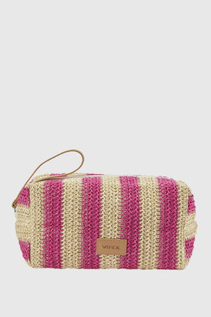 Pochette mare in paglia a righe | Verde Fashion