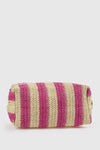 Pochette mare in paglia a righe | Verde Fashion