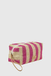 Pochette mare in paglia a righe | Verde Fashion
