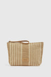 Pochette mare in paglia a righe | Verde Fashion