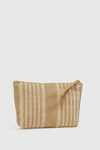 Pochette mare in paglia a righe | Verde Fashion
