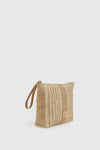 Pochette mare in paglia a righe | Verde Fashion