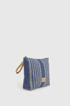 Pochette mare in paglia a righe | Verde Fashion