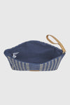 Pochette mare in paglia a righe | Verde Fashion