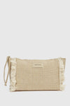 Pochette mare in tessuto a righe | Verde Fashion