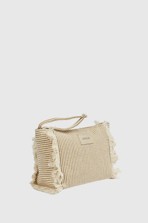 Pochette mare in tessuto a righe | Verde Fashion