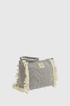 Pochette mare in tessuto a righe | Verde Fashion