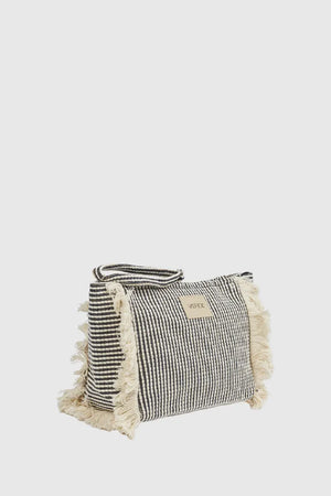 Pochette mare in tessuto a righe | Verde Fashion