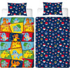 Set letto reversibile - POKEMON - Starter & Poké-ball - Microfibra - 1 copripiumino 140 x 200 cm + 1 federa 63 x 63 cm