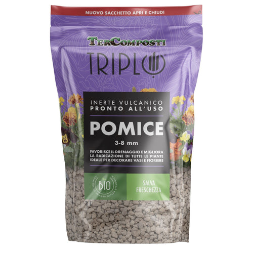 Pomice 3-8 mm Lt 3 Inerte Vulcanico Bio TerComposti Triplo