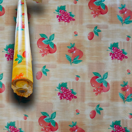 ***MEGA STOCK*** Rotolo da 20 metri (H140cm) di Tovaglia PVC telata cerata Per Casa, Sagre, Pizzerie POMODORI