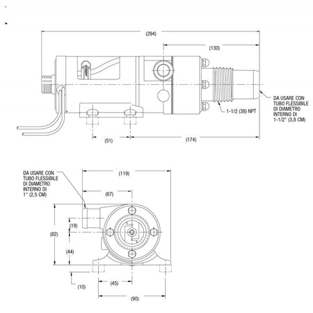 Pompa Maceratore Jabsco 24 V.