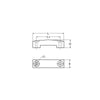 Ponticello In Plastica Nera Mm.50