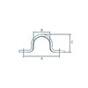Ponticello Inox Mm. 32X16H