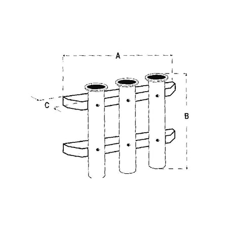 Portacanna A Parete 3 Posti