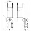 Portacanna Inox 316