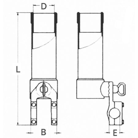 Portacanna Inox 316