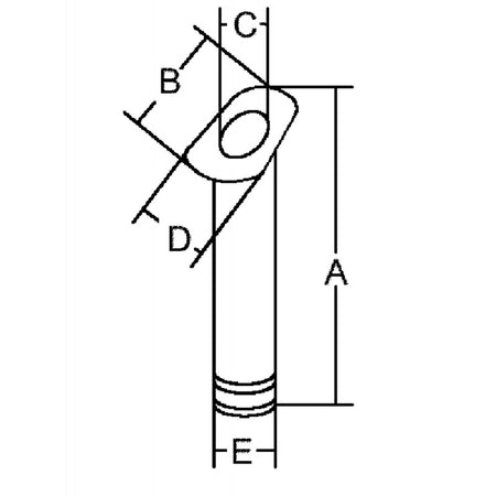 Portacanne Nylon Bianco Dritto