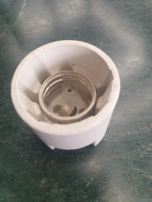 Portalampada Ceramica E Ottone E40