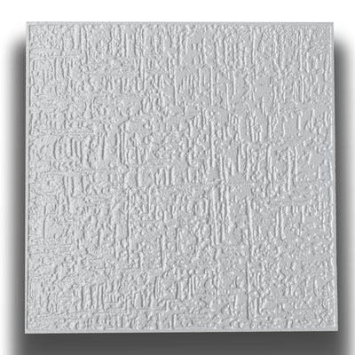 10 o 20mq (40 oppure 80 pezzi) di pannello decorativo a soffitto in polistirene compatto 50x50cm (spess. 1cm) PORTO