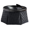 Posacenere Windproof Rattan Nero