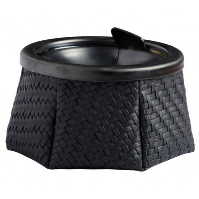 Posacenere Windproof Rattan Nero