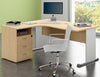 Postazione di lavoro con scrivania in melaminico e cassettiera cm. 160x80/143x72h