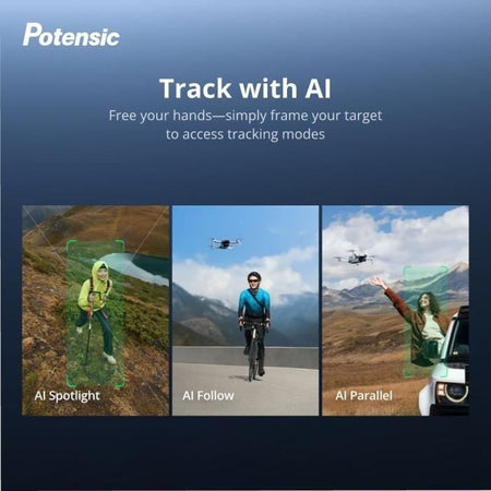 Drone - POTENSIC - ATOM 2 - Fly More Combo - Fotocamera HD/4K - GPS integrato - Tempo di volo 15-25 minuti - Portata 300 metri