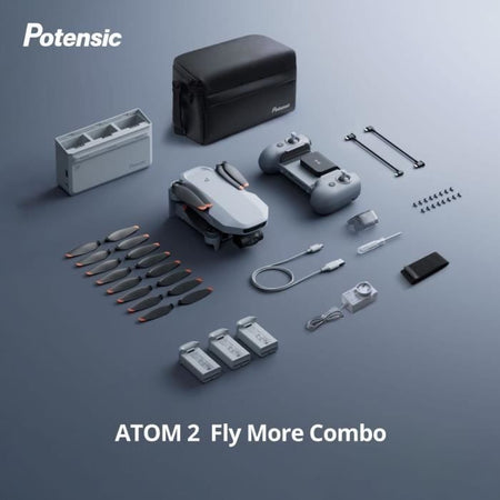 Drone - POTENSIC - ATOM 2 - Fly More Combo - Fotocamera HD/4K - GPS integrato - Tempo di volo 15-25 minuti - Portata 300 metri