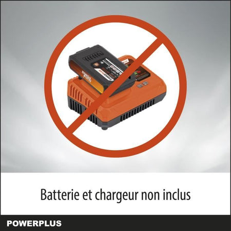 Powerplus Dual Power Powdpg7576 - 40 V Cataino a batteria, guida da 350 mm, senza batteria o caricabatterie