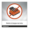 Base di alimentazione a doppia potenza con POWDPG7521 - 20 V fogli di batteria, collettore di fogli, 145 km/h, senza batteria o caricabatterie