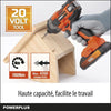 Cacciavite wireless Shock 20V 180nm - Dual Power Powdp20100 - consegnato senza batteria o caricabatterie
