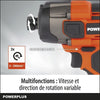 Cacciavite wireless Shock 20V 180nm - Dual Power Powdp20100 - consegnato senza batteria o caricabatterie