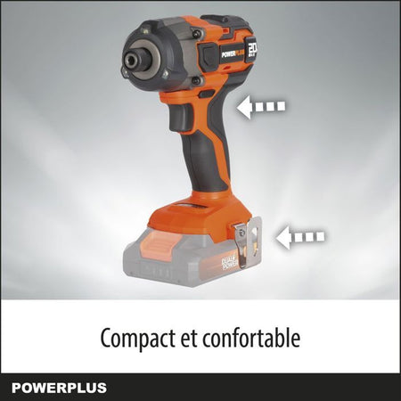 Cacciavite wireless Shock 20V 180nm - Dual Power Powdp20100 - consegnato senza batteria o caricabatterie