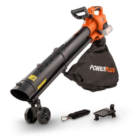 Dual Power Power 3-in-1 Powdpg75270 Batteria foglia Blower-40 V, 210 km/h, senza batteria o caricabatterie