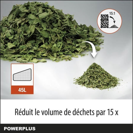 Dual Power Power 3-in-1 Powdpg75270 Batteria foglia Blower-40 V, 210 km/h, senza batteria o caricabatterie